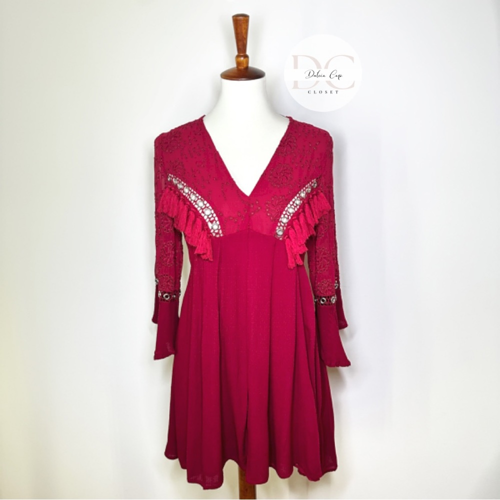 SFERA COLLECTION Red Dress See Trough Back SZ S